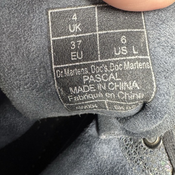 Dr. Doc Martens Boots Pascal Metallic 37 EU Womens 6 US Combat Iridescent 1460 - Picture 7 of 14